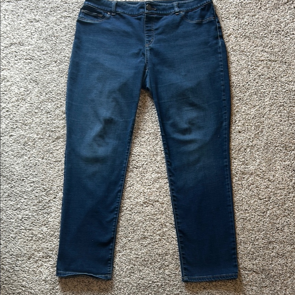 Chico's Blue Skinny Jeans Ankle-Length
